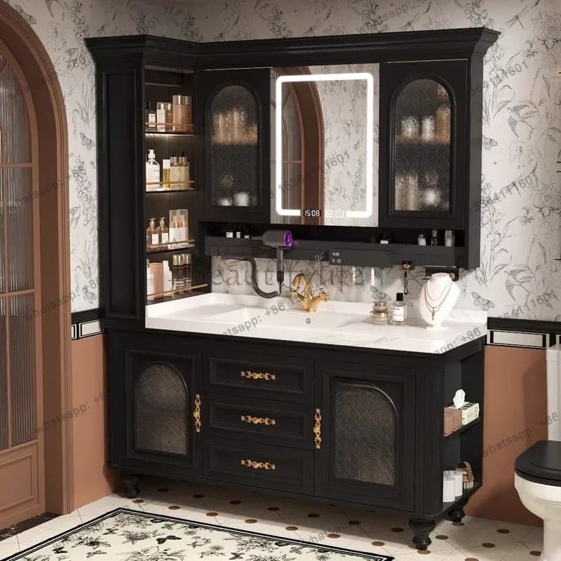 D38.Decorations Organier Cupboard Storage Shelves Toilet Display Partitions Drawers Bathroom Cabinet Luxury Gabinete Home Furnit
