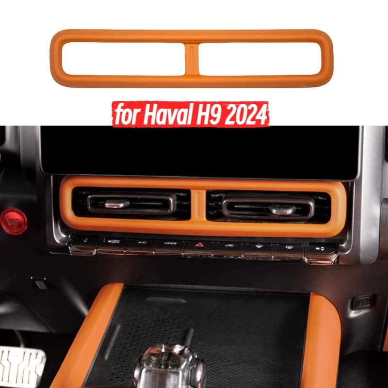Car Center Console Air Outlet Frame Fit for Haval H9 2024 Modified Car Center Console Left and Right Air Outlet Trim Frame