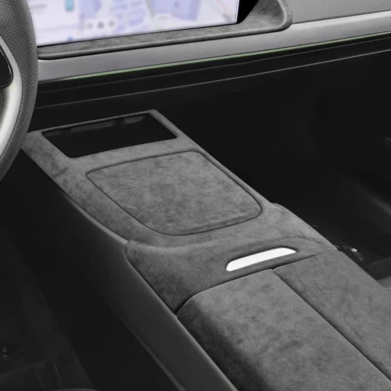 For Xpeng Xiaopeng P7 P7i 2020 2021 2022 2023 Super Suede Interior Accessories Car Gear Shift Panel Armrest Box Air Outlet Cover