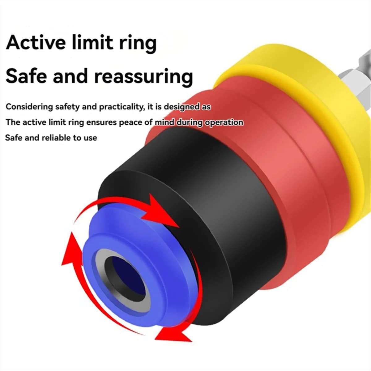 SSR Gypsum Board Batch Head Adjustable Depth Positioning Batch Head Nozzle Electric Batch Head Screw Locator Blue Black