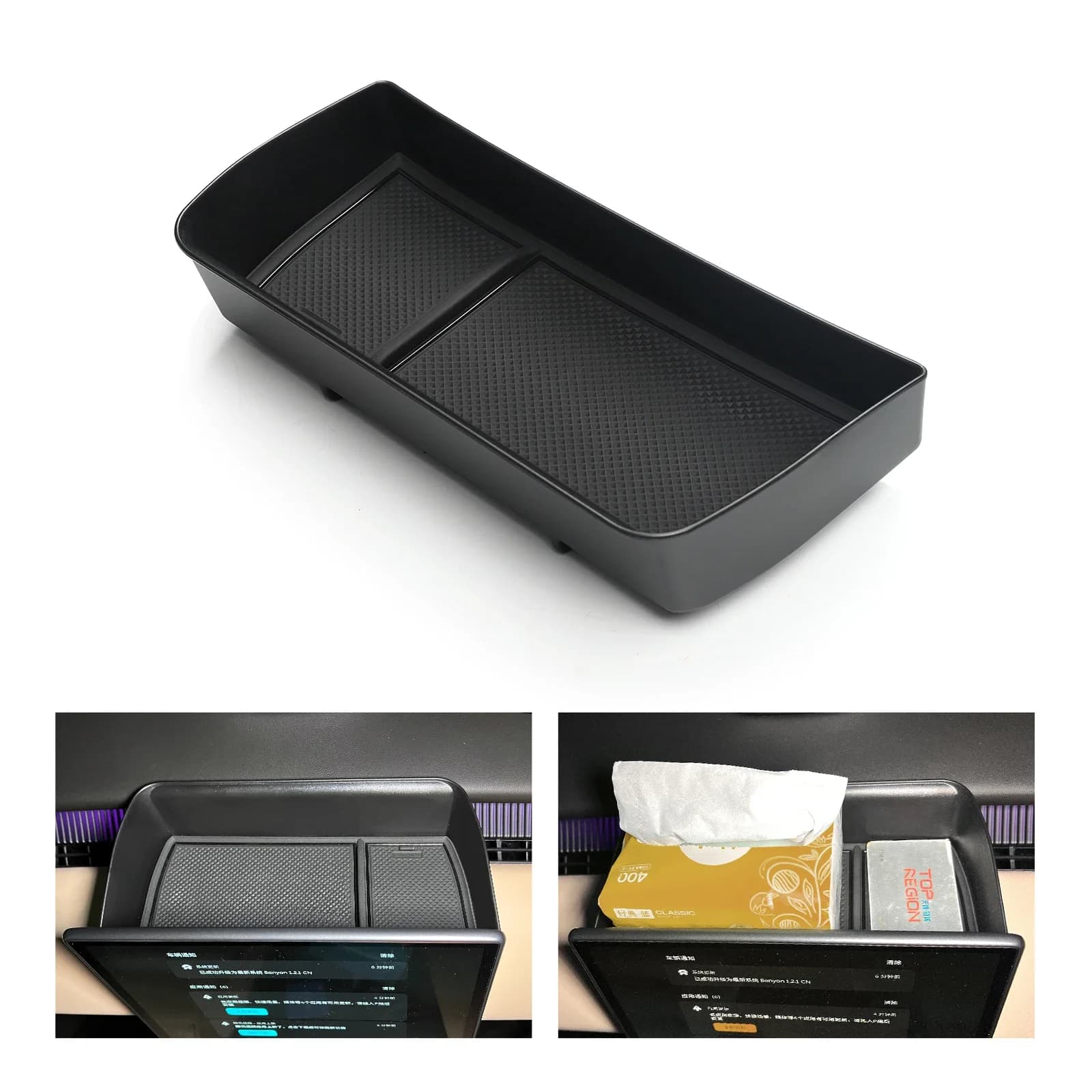 For NIO ET5t Center Console Rear Storage Box Car-mounted Storage Organizer Car Interior Accessories Modification