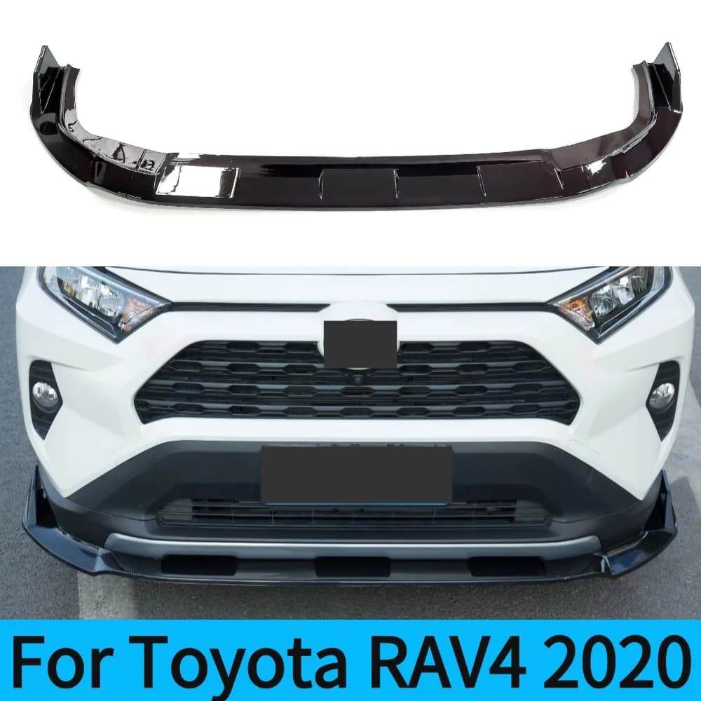 For Toyota RAV4 2020 Front Shovel Small Surround New Front Lip Front Bumper Refit Anti-Collision Splitter Spoiler Refit Accessor
