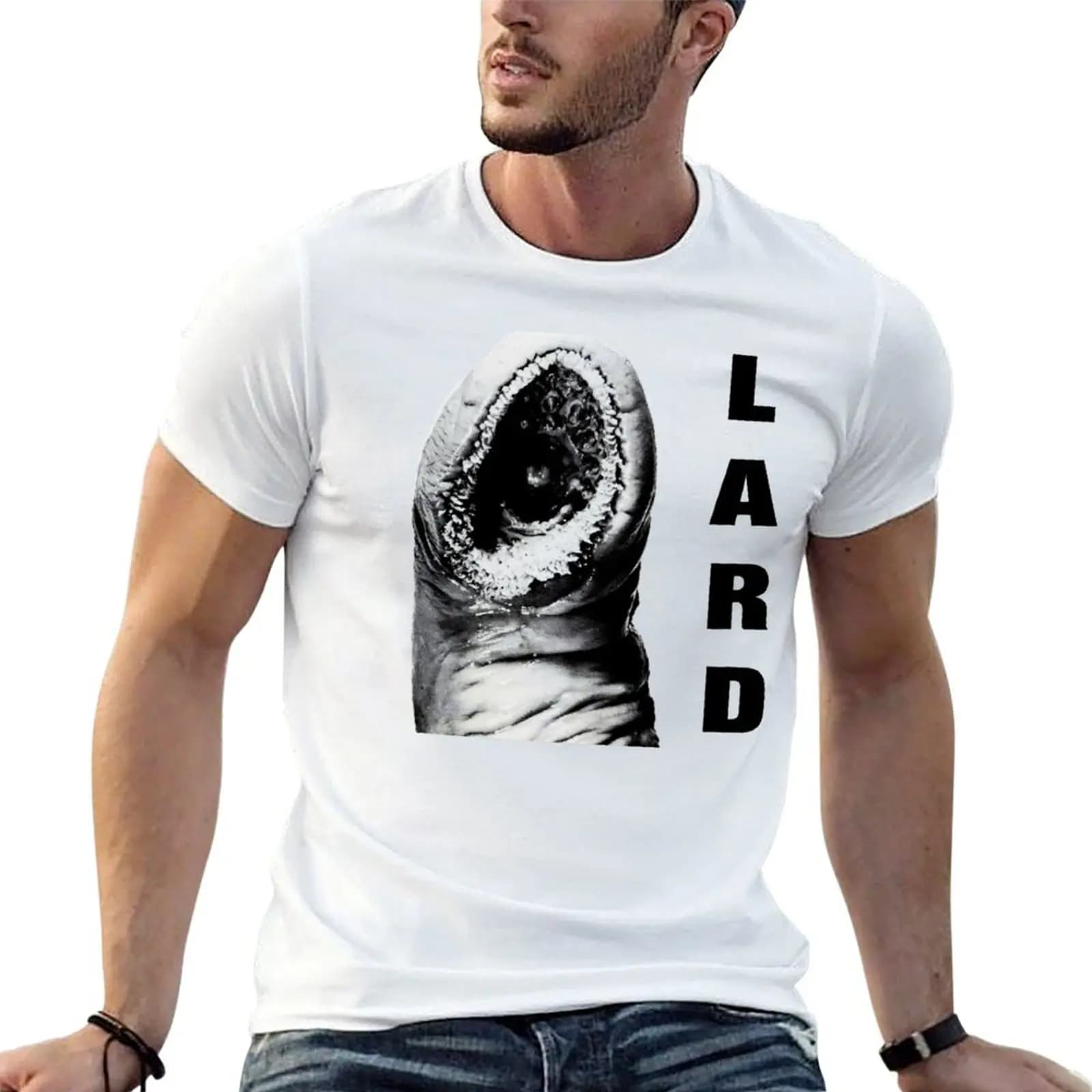 Lard T-Shirt Plus Size Solid Color T-Shirt