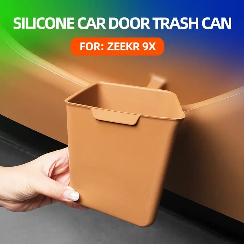 For ZEEKR 9X 2026 Car trash can Storage box Silicone umbrella bucket umbrella storage box car interior accessories