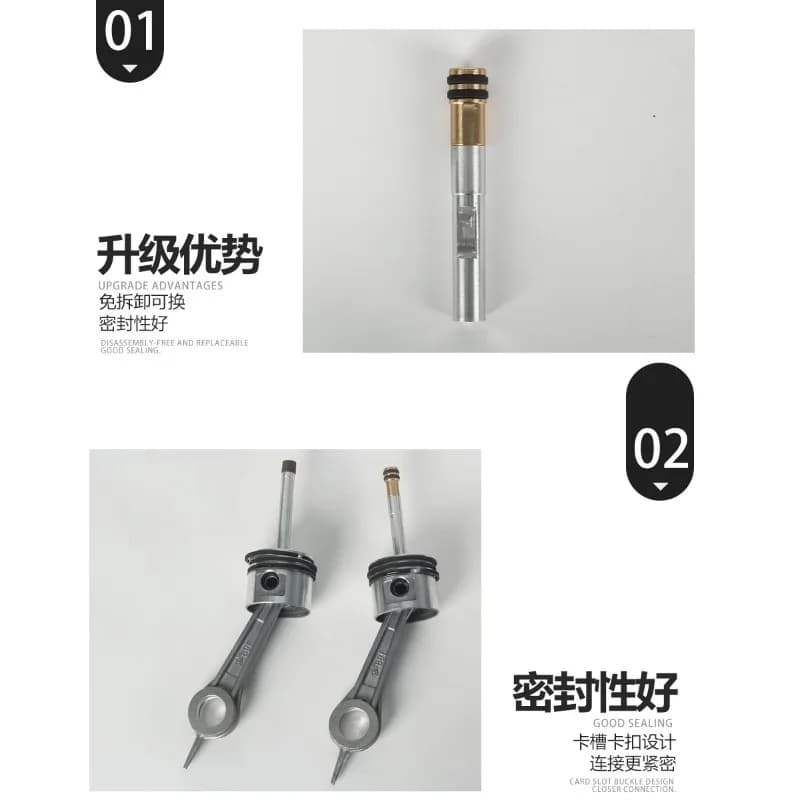 30MPA Single-cylinder High-pressure Inflatable Pump  Piston Assembly + Low-pressure Cylinder Complete Set of Maintenance