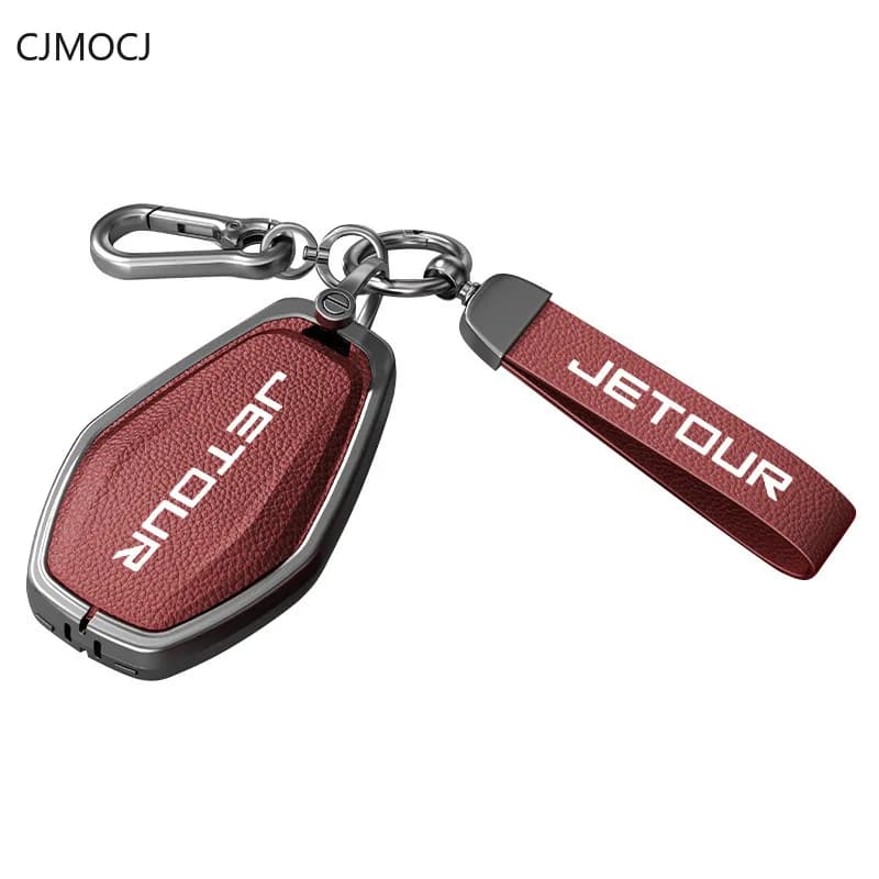 Premium Zinc Alloy Key Cover Case for Jetour Freedom / Traveller / Shanhai T1 (2025) - Protective Key Fob Shell Keychain
