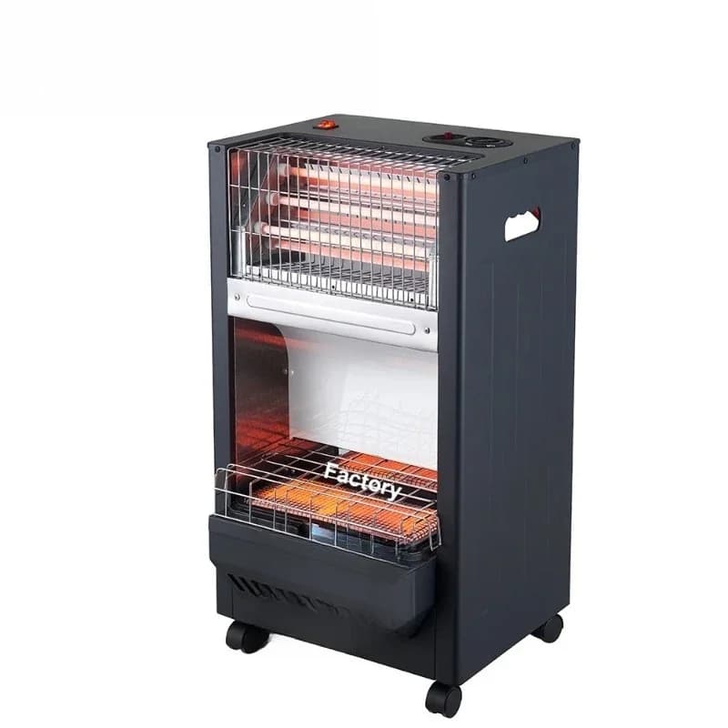 Home Portable Electric Infrared Gas Heater Radiant Living Room Bedroom Camping Outdoor Propane Fuel Freestanding
