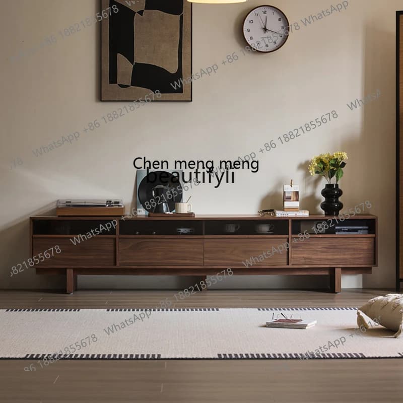 X Vintage Style TV Cabinet Living Room Home Storage Cabinet Solid Wood Large and Small Apartment Floor Cabinet Storage