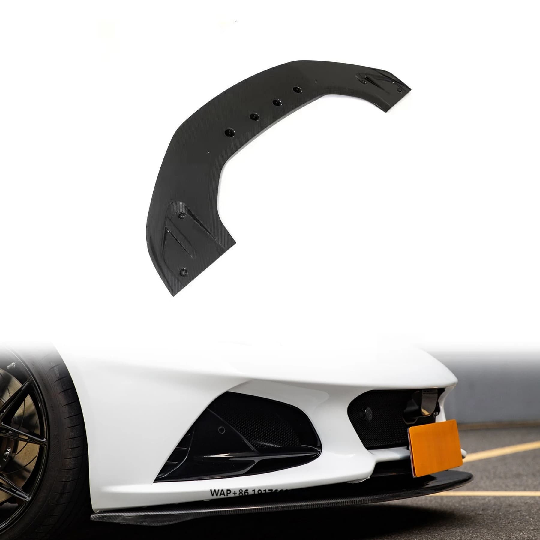 Emira Upgrades GT4 Automotive Accessories Bumper Spoiler Dry Carbon Fiber Body Kit Auto Parts Front Lip for ’Lotus Emira
