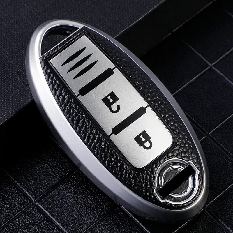 Leather TPU Car Key Cases for Nissan Juke X-trial Qashqai Micra Leaf Note Murano Lafesta Smart Remote Control Protector Cover