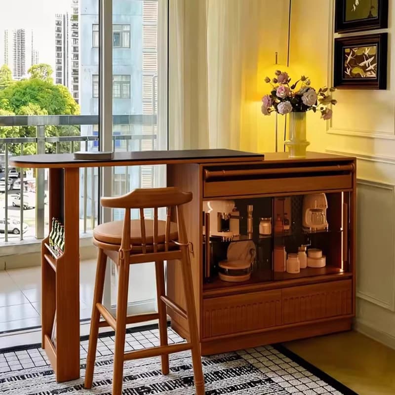 For Nordic Vintage Kitchen Island Classic Beautiful Elegant Aesthetic Kitchen Island Sturdy Cuisine Meuble Kitchen Furniture