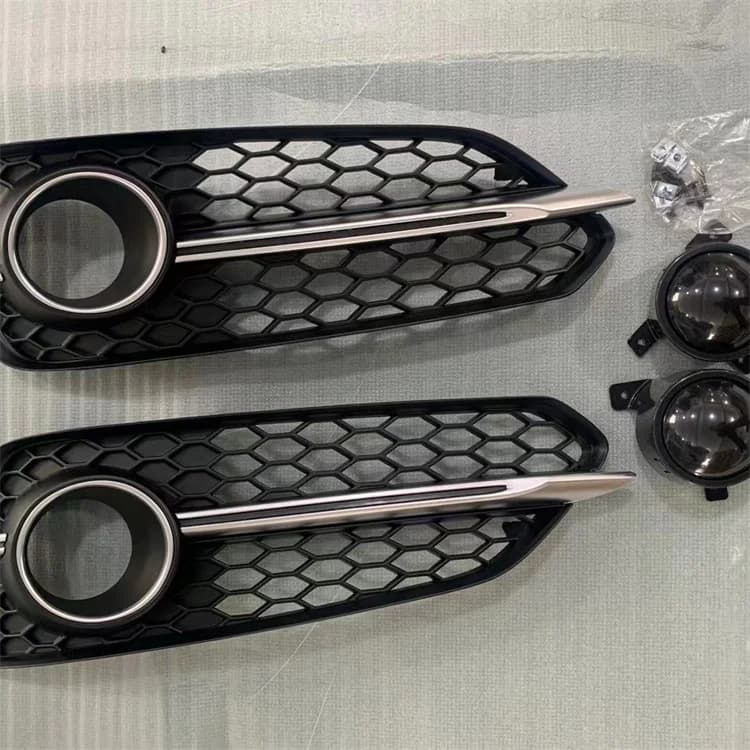 Upgrade Modification  Body Kit Front Bumper Rear Lip Silver Exhaust Tip Exterior Parts