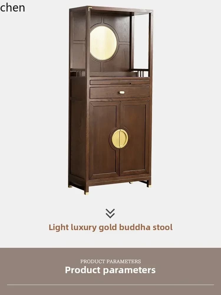 DSA  Solid Wood Buddha Shrine Cabinet Modern Buddha Altar Home High God of Wealth Worship