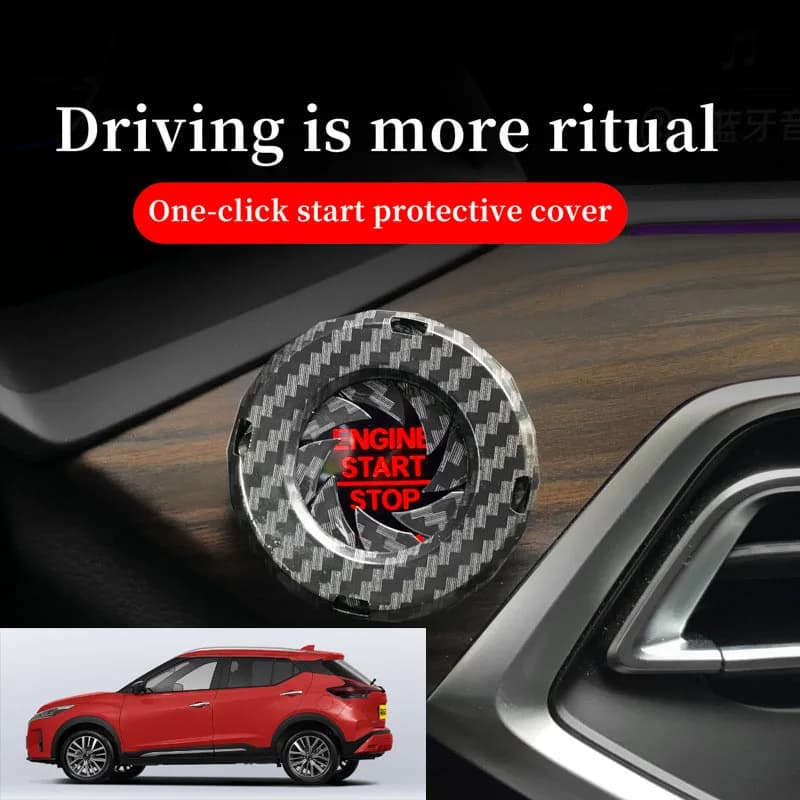 FOR Nissan Car one-button start decorative ring knob-type decorative cover ignition device switch hidden protective cover