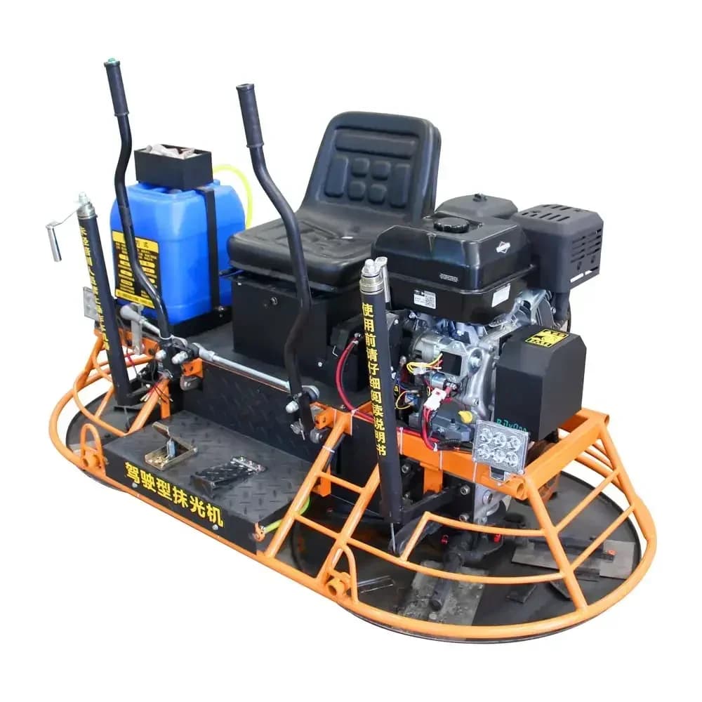 Remote Control Electric Hydraulic Walk Behind Concrete Ride On Mini Power Trowel Machine factory outlet
