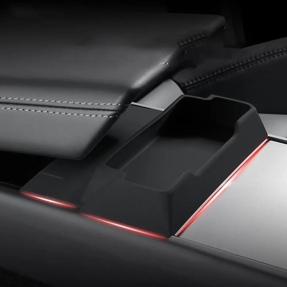 Center Console  Glasses Tray Organizer For Tesla Model Y Launch/Juniper 2025 2026 Armrest Storage Box Car Interior Accessories