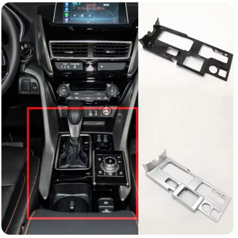 Fit For Mitsubishi Eclipse Cross  2018 -2022 Central Gear Shift Box Panel Decoration Frame Cover Trim Interior Car Accessories
