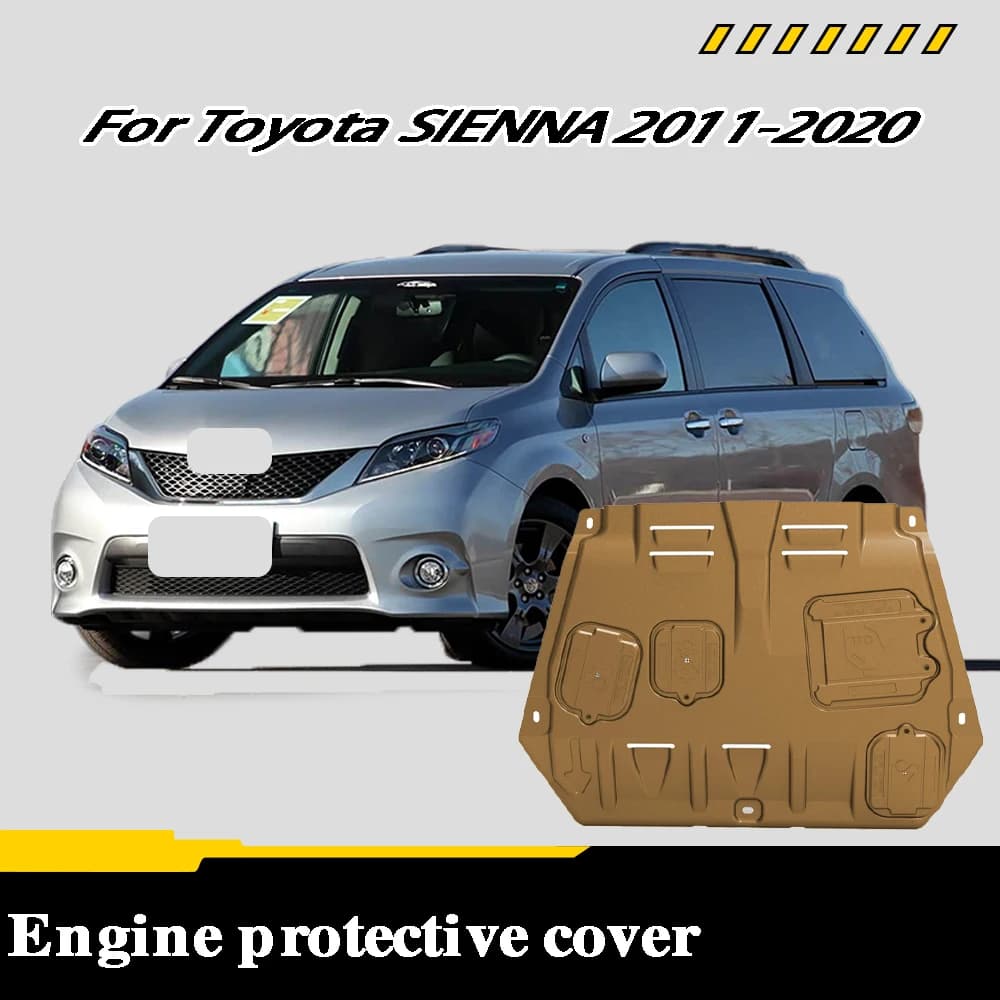 For Toyota SIENNA 2011-2020 Manganese Steel Under Engine Guard Protection Device Engine Bonnets Engine Shield Car Accessories