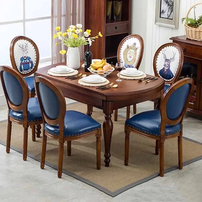 *s for Oilproof Dining Table Oval Wooden Nordic 4 Chairs Tables Restaurant Modern Rectangular Mesas De Jantar Home Furniture*
