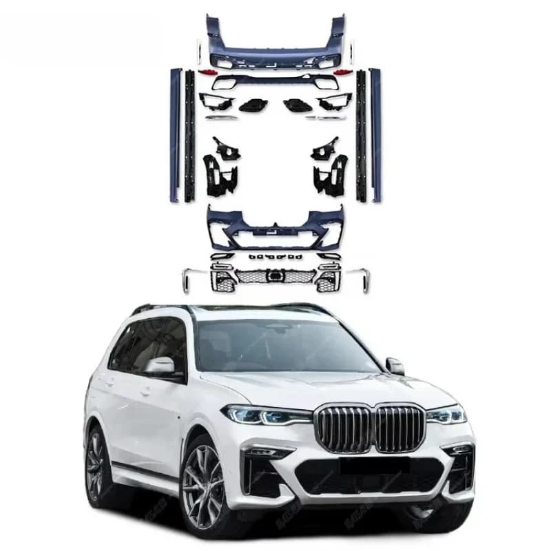 High Quality G07 PRE MT Style Body Kit for  X7 G07 Front Rear Car Bumpers Side Skirts Bodykit
