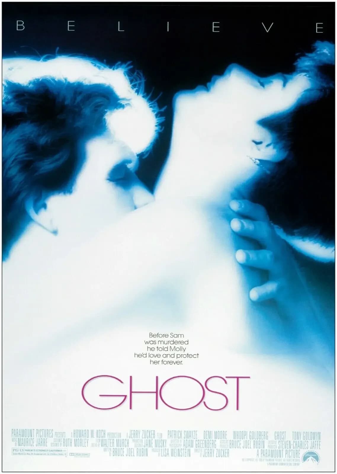 Ghost Classic Movie ,Art Picture Print Silk Poster, Home Wall Decor