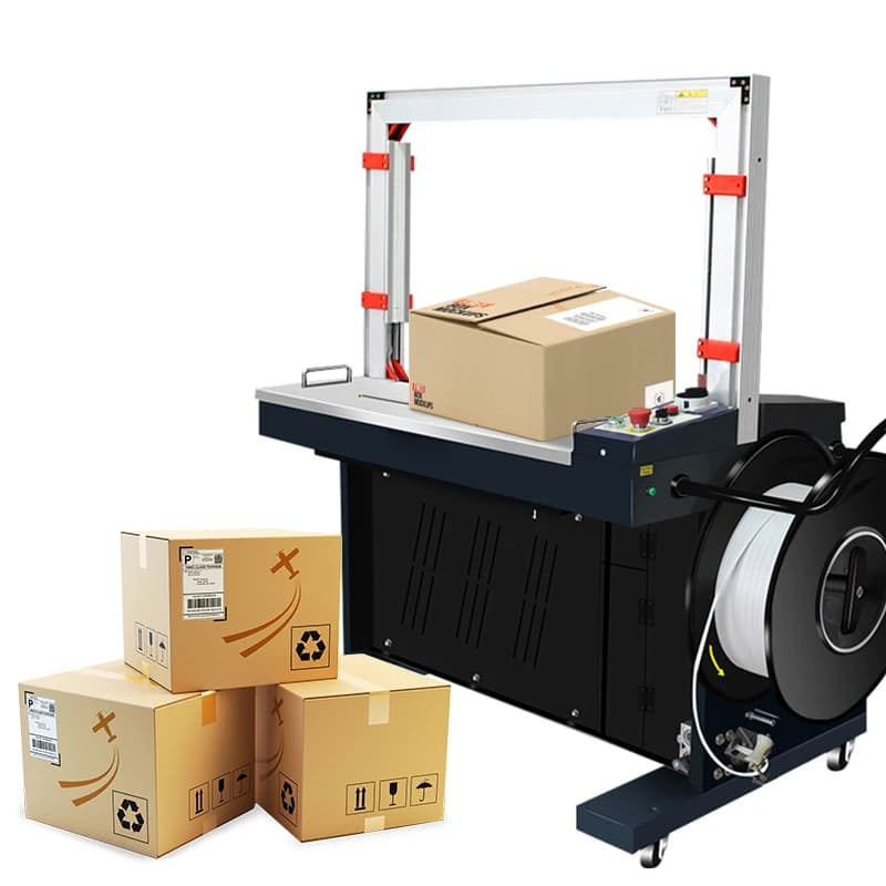 Arch Automatic Strapping Machine Carton Box Pp Band Tape Wrapping Strapping Machine
