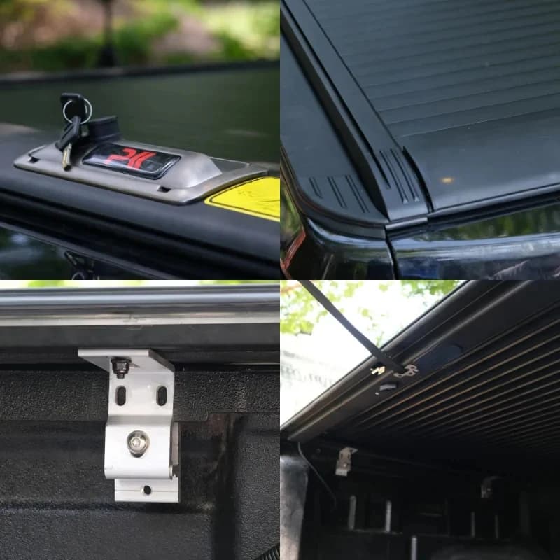 Factory Hot SaleHigh Quality Hard Folding Aluminum Tonneau Cover Fit Navara Pickup Ute Bed Shutter Lid