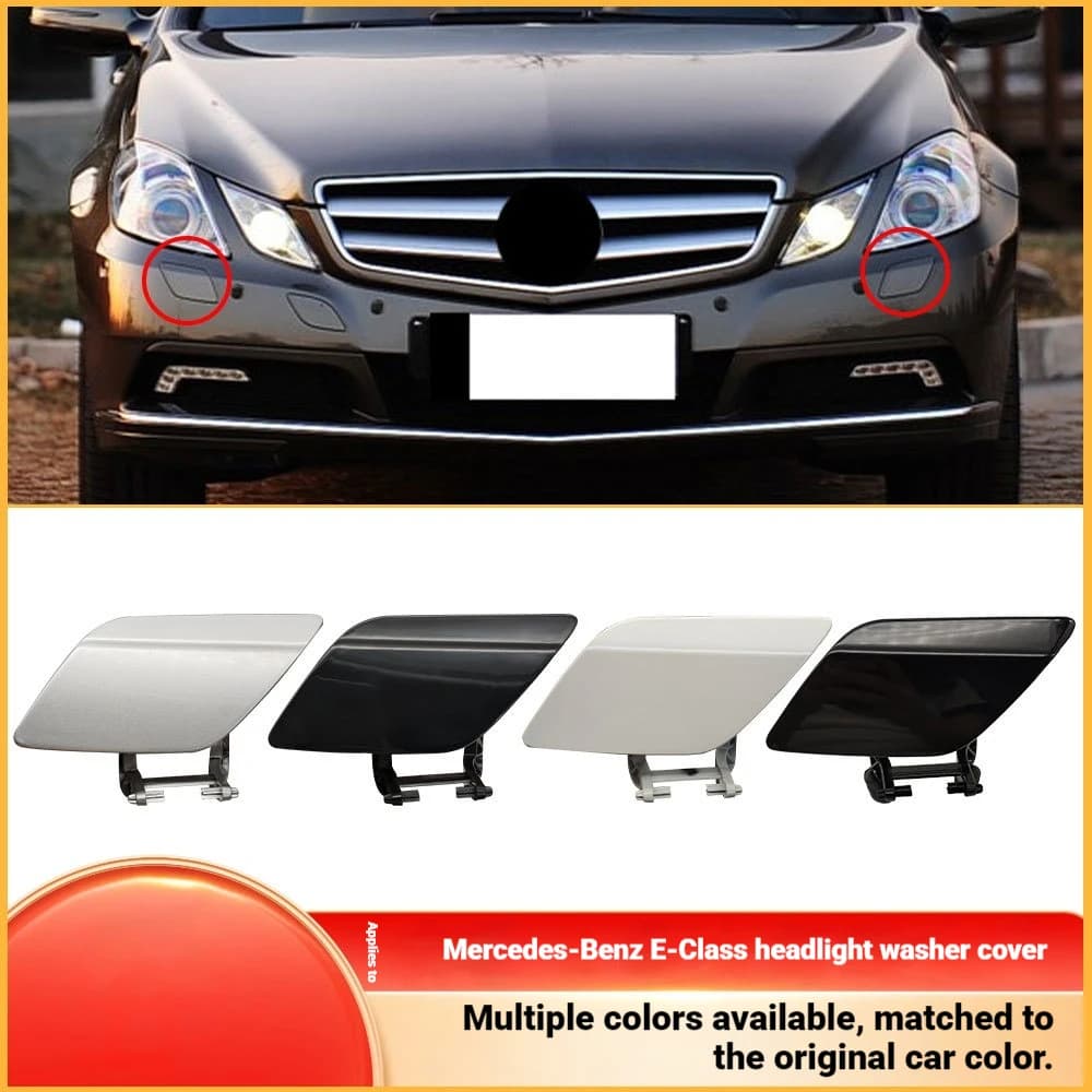 Suitable for Mercedes-Benz E-class Coupe Coupe Front Bar Headlight Water Spray Cover W207 Water Nozzle Cover Cleaning Cover