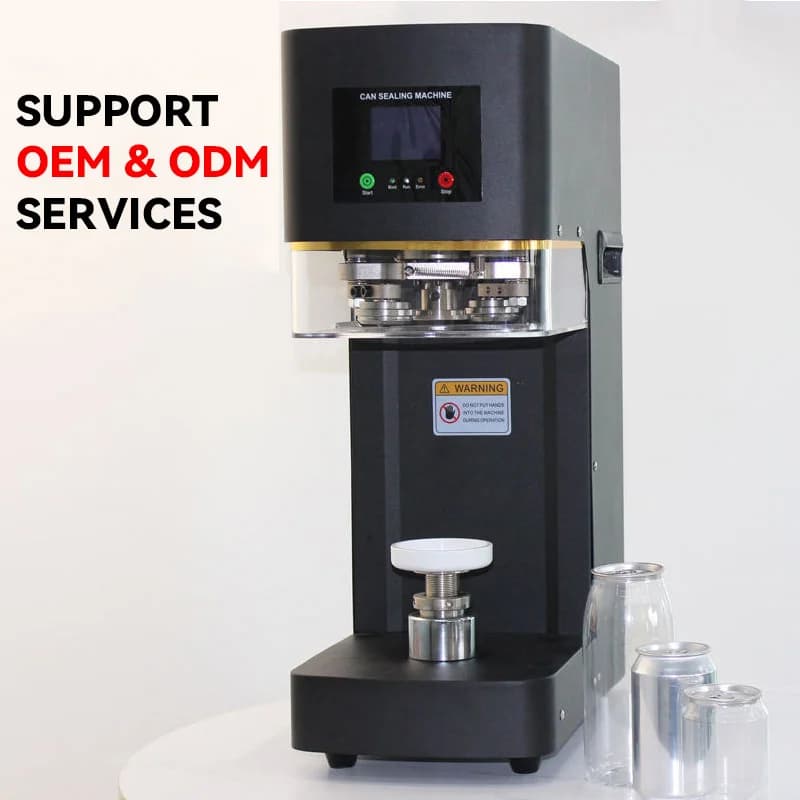 China New Product Automatic Non-rotating Can Sealer Soda Tin Can Seamer Automatic Bubble Tea Can Sealing Machine