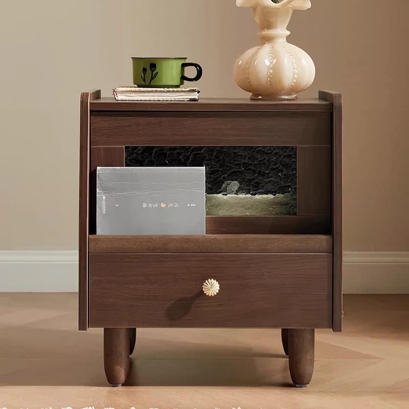 Drawers Wood Bedside Table Bedroom Mobile Coffee Cabinets Storage Luxury Organizer Nightstand Modern Muebles Hotel Furniture