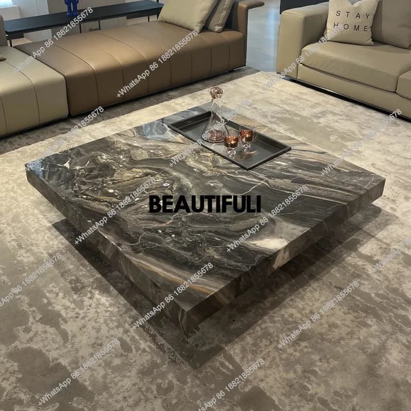 Kitchen Nordic Coffee Table Rectangle Organizer Luxury Living Room End Table  Modern Mesa De Centro Sala Home Furniture