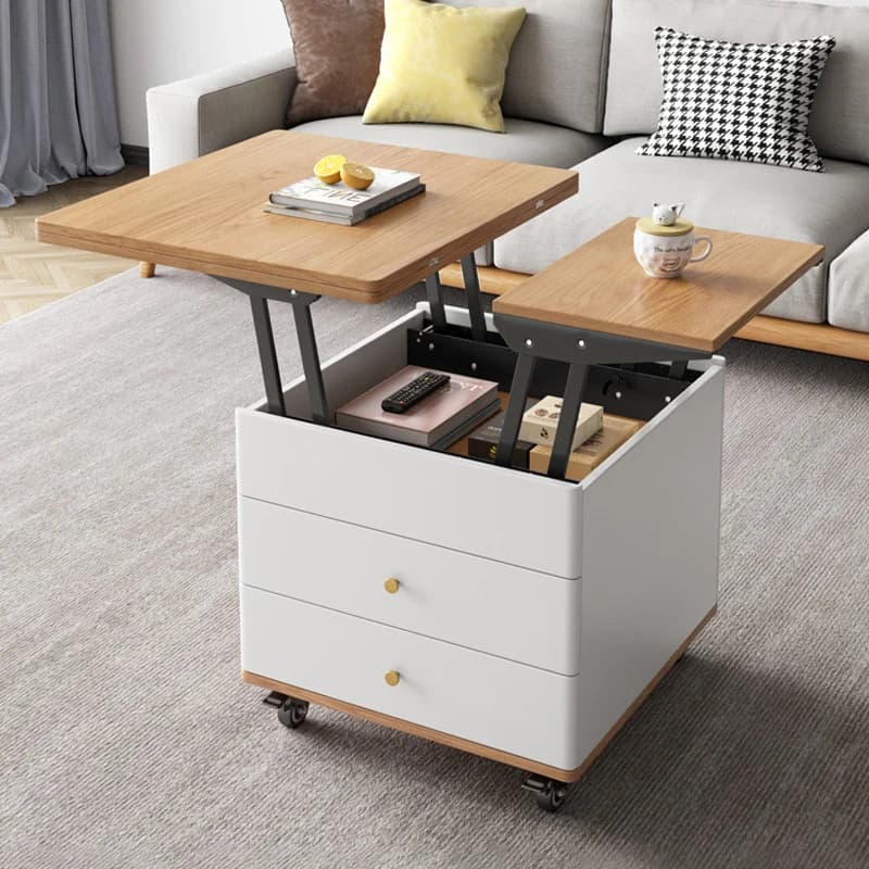 Luxury Multifunction Coffee Tables Lift Top Classic Living Room Storage Coffee Tables Premium Elegant Table Basse Furniture Home