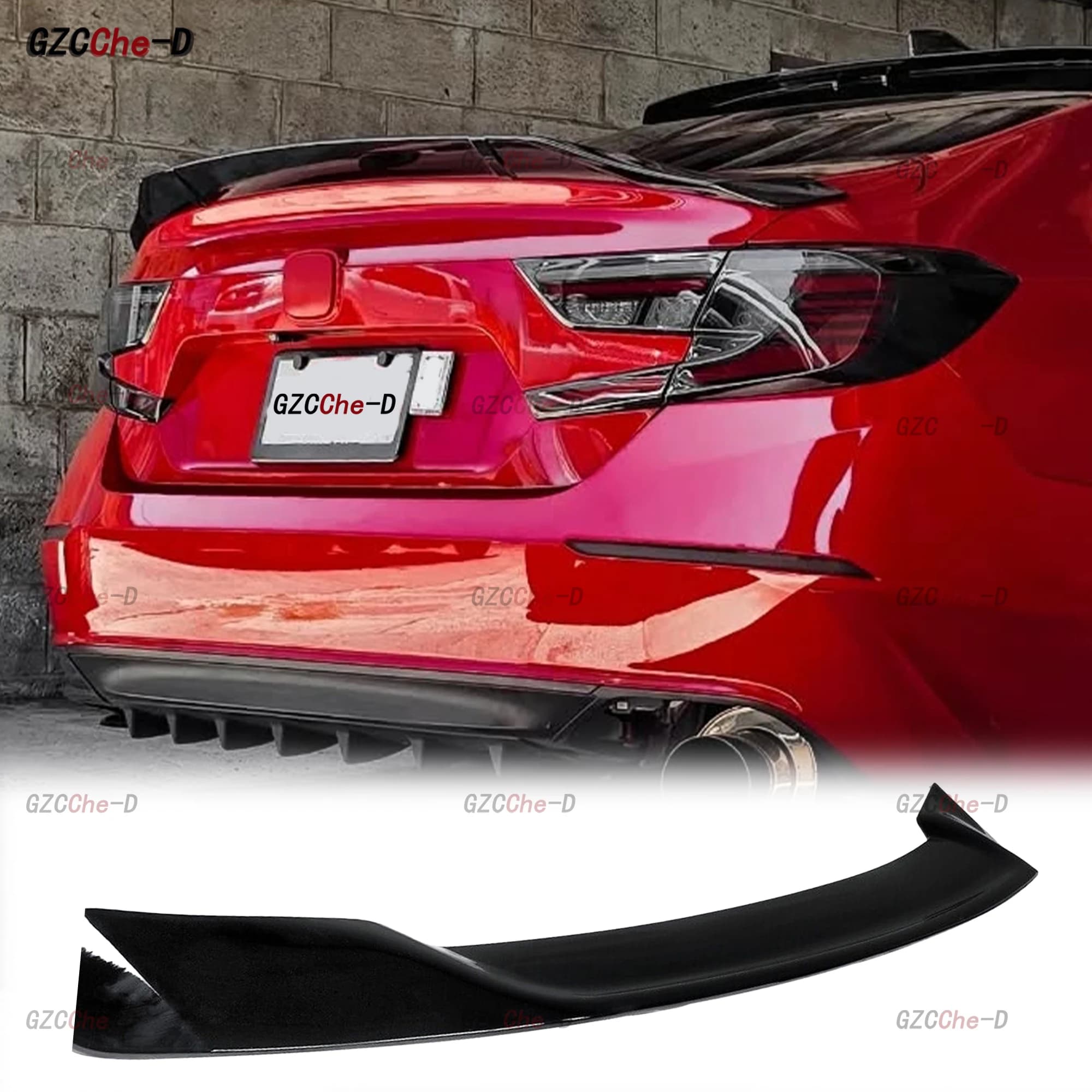 For Honda's 10th and 10.5th generation Accord 2018-2022 rear spoiler ABS material RL type trunk lid aerodynamic kit rear wing