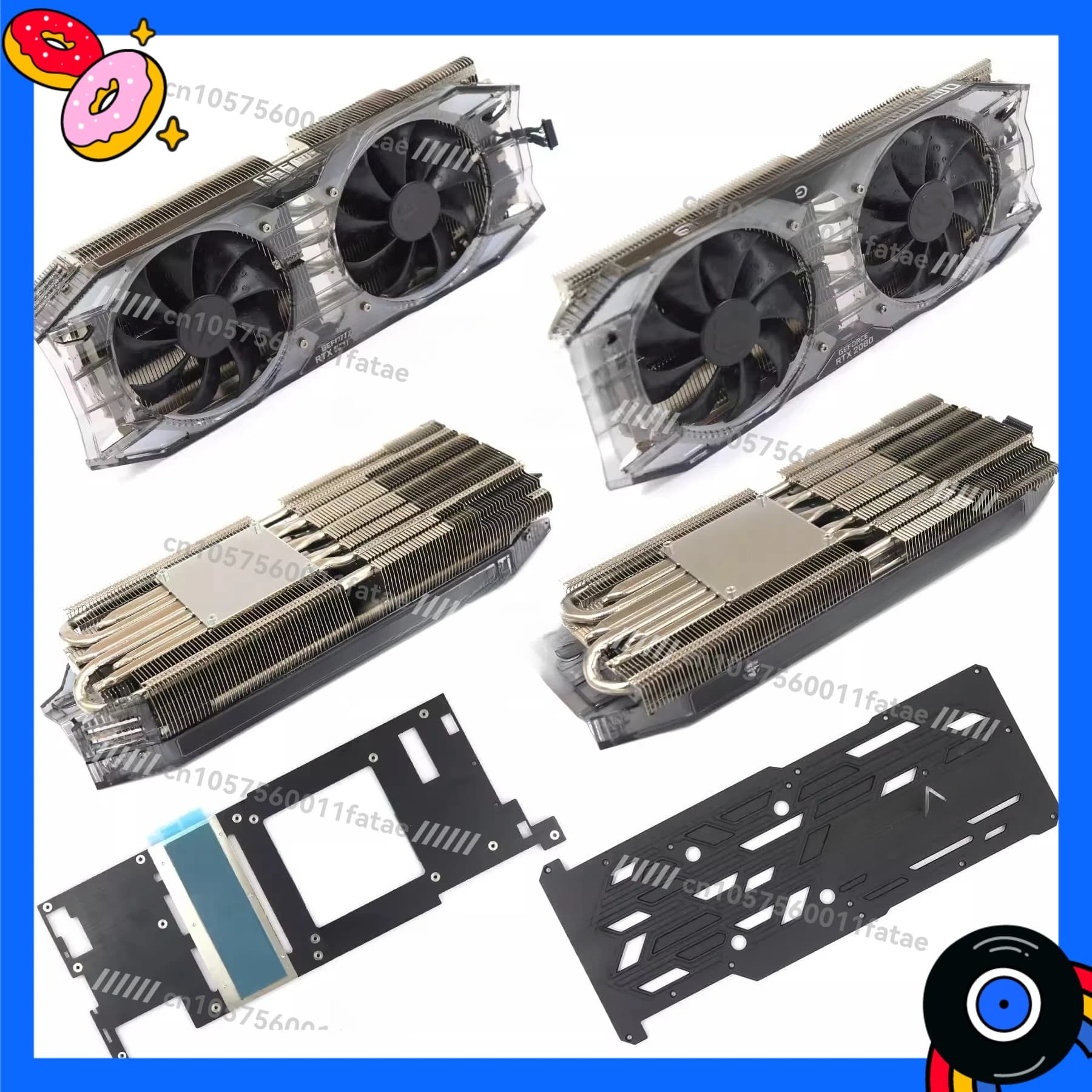 RTX2070 2070S 2080 2080S 2080Ti XC/XC ULTRA radiator, back plate