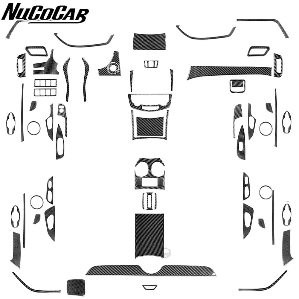 For Nissan X-Trail Rogue T32 2013-2021 Carbon Fiber Center Radio Door Lift Panel Car Accessories Interior Decorative Sticker