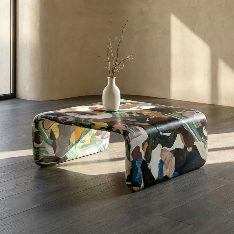 Italian Modern Coffee Table Minimalist Unique Aesthetic Designer Nordic Side Table Decoration Clear Couchtisch Home Furniture