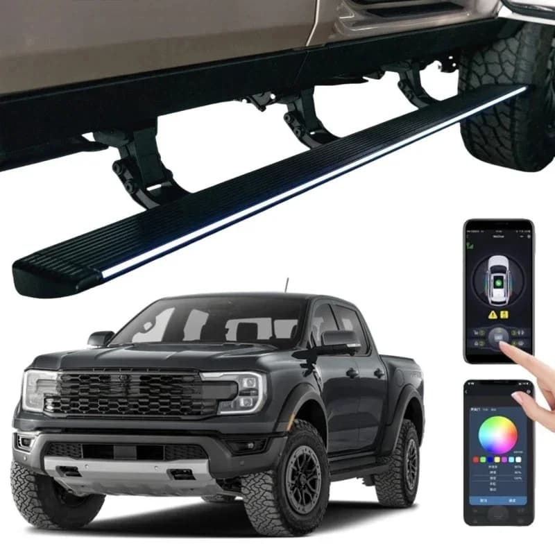 Automatic Retractle Running Boards Aluminum Side Steps Fit - Ranger Pickup