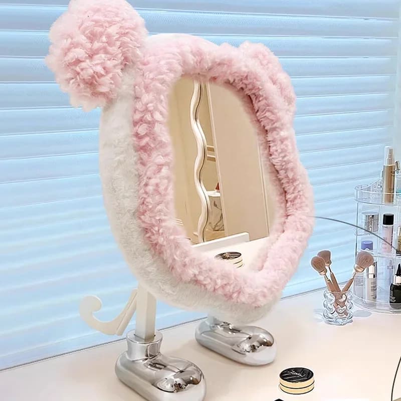 Hand Desk Mirror Light Small Dressing Table Art Living Room Living Room Mirror Vanity Aesthetic Spiegel Wand Home Decorations
