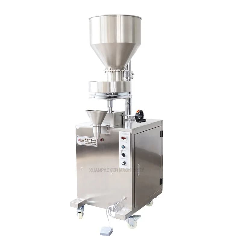 Semi-Automatic Tobacco Processing Machinery Rice Nuts Grain Seed Beans Granule Filling Machine