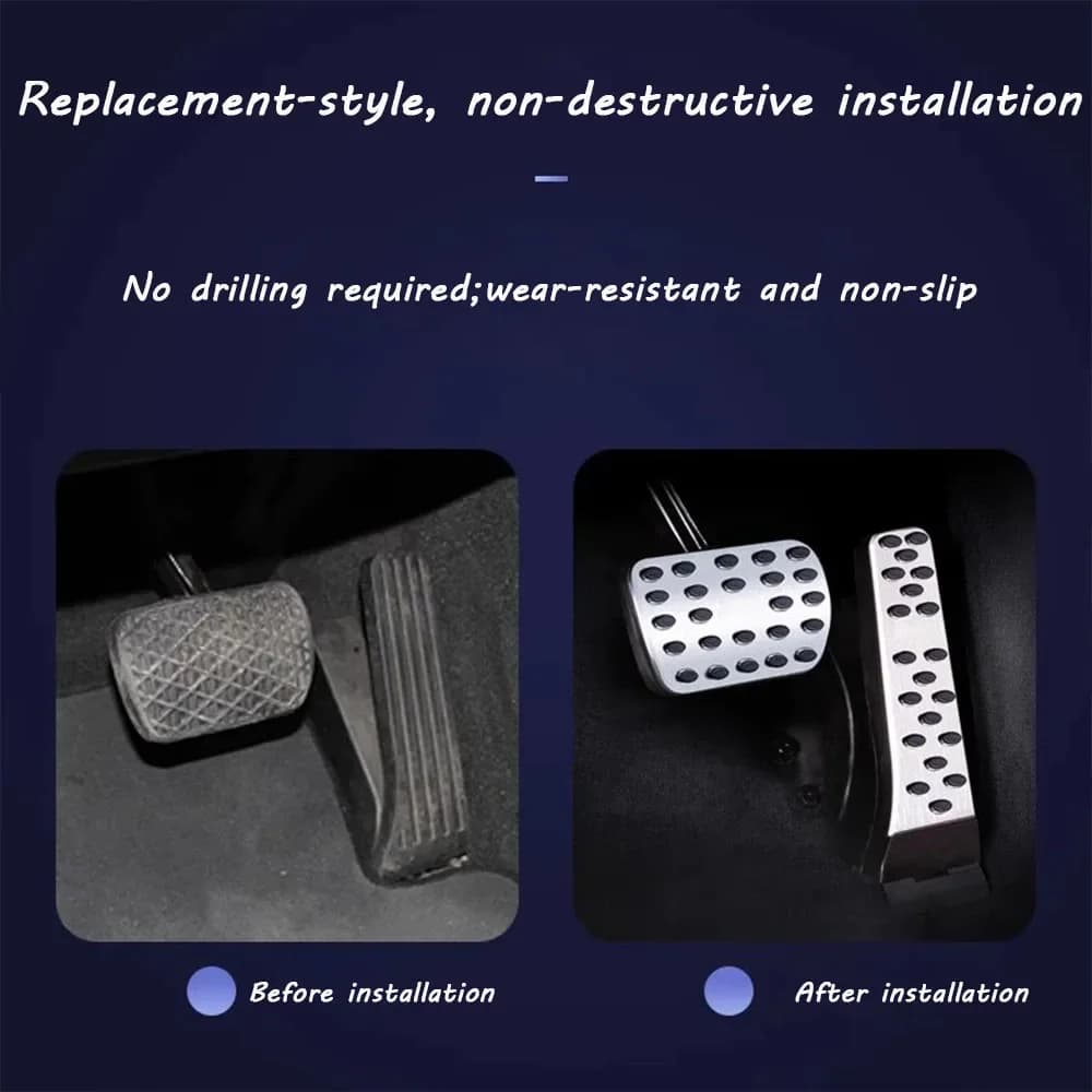 Car Interior Accelerator And Brake Pedals For Mercedes-Benz C-Class E-Class GLC GLE GLS(2015–2024)W205 W206 W213 W214 X253 X254