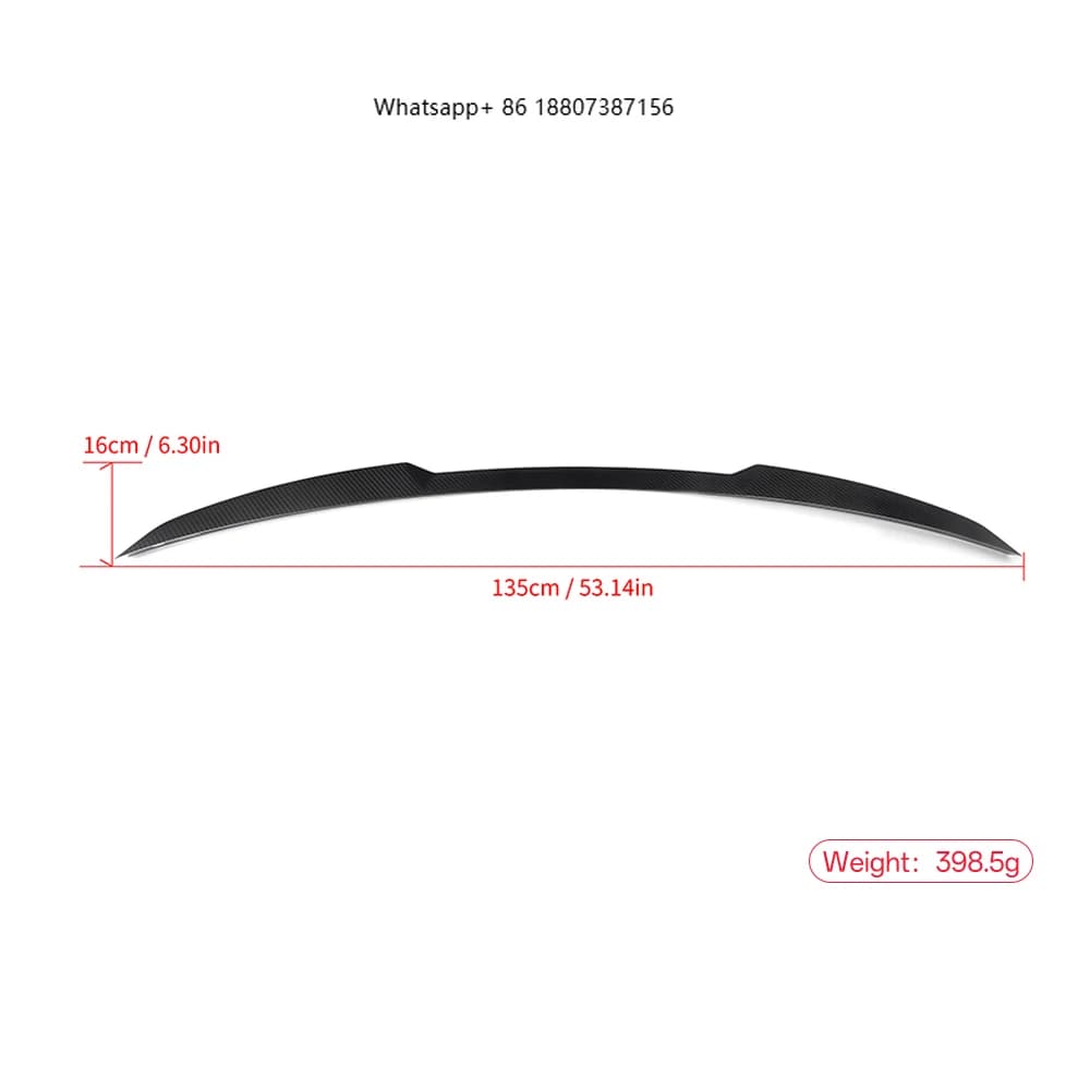 High-Quality Dry Carbon Fiber SQ Style Rear Spoiler forBMW X5M F95 - Lightweight & Durable
