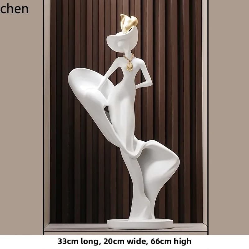 DSA  entrance figure shape decorative ornament living room sofa TV cabinet next to sculpture artwork