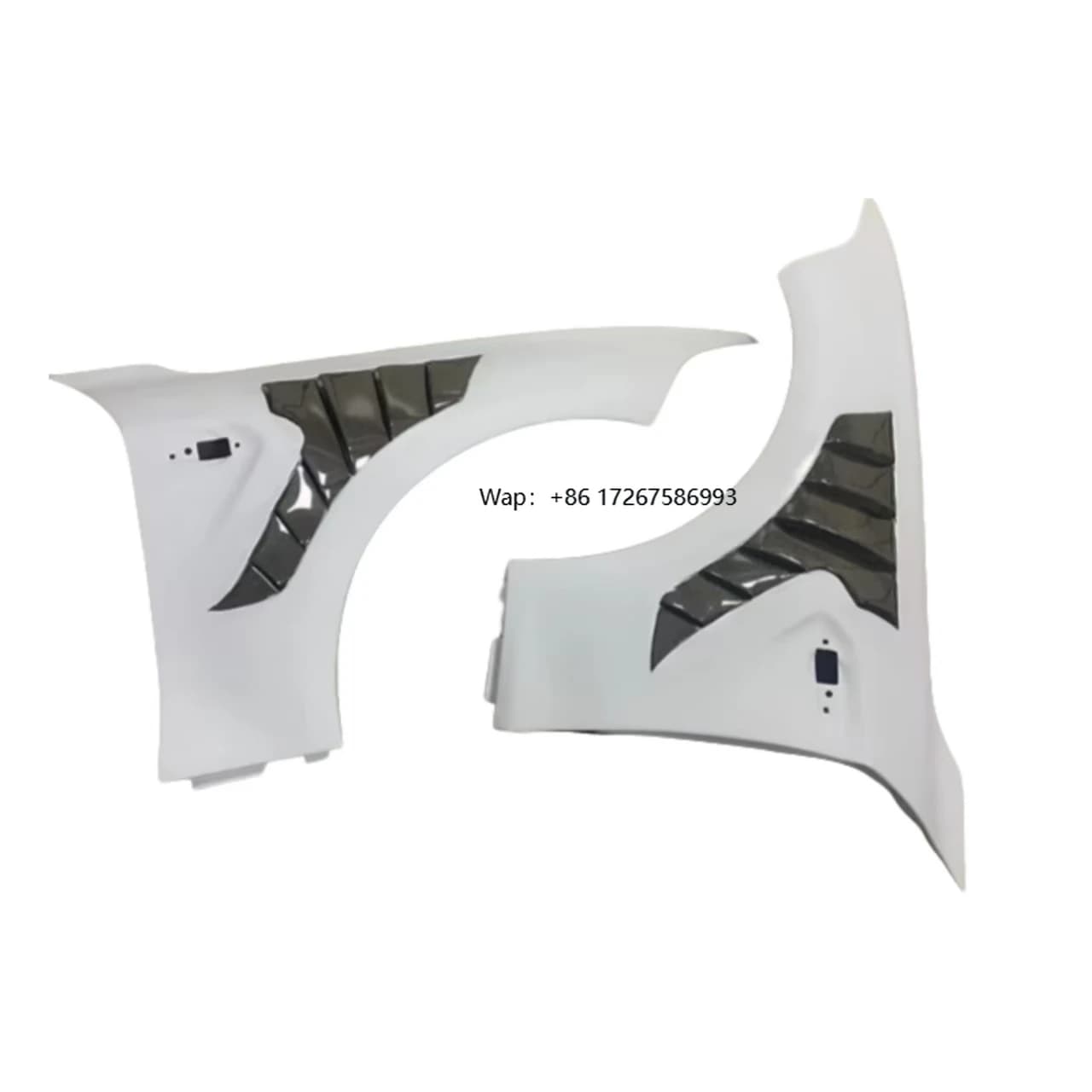 For M2 M2C N55 Front Fenders with Carbon Vented Shape Shark Gills air Vent