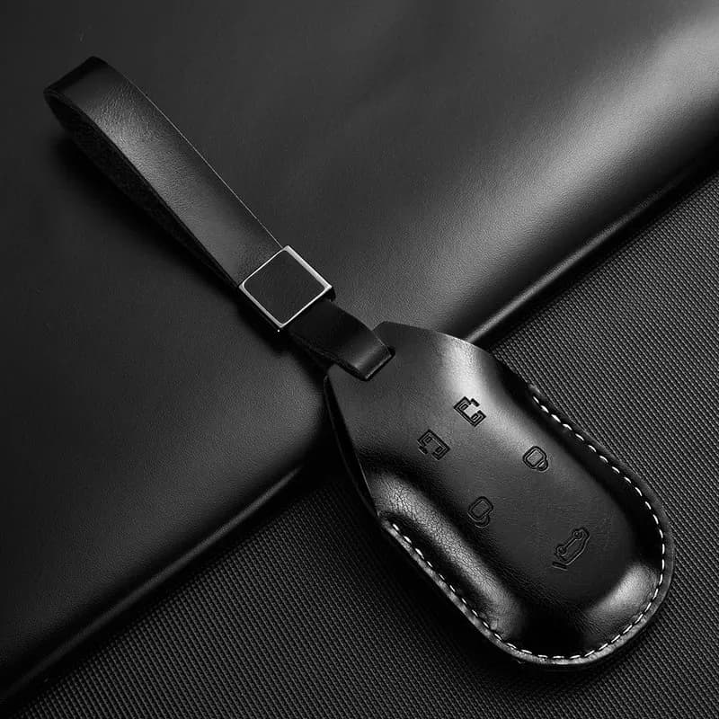 Leather Key Fob Cover Case for Voyah Dreamer PHEV 2026 – Precision Fit, Scratch Protection, Luxury Accessory