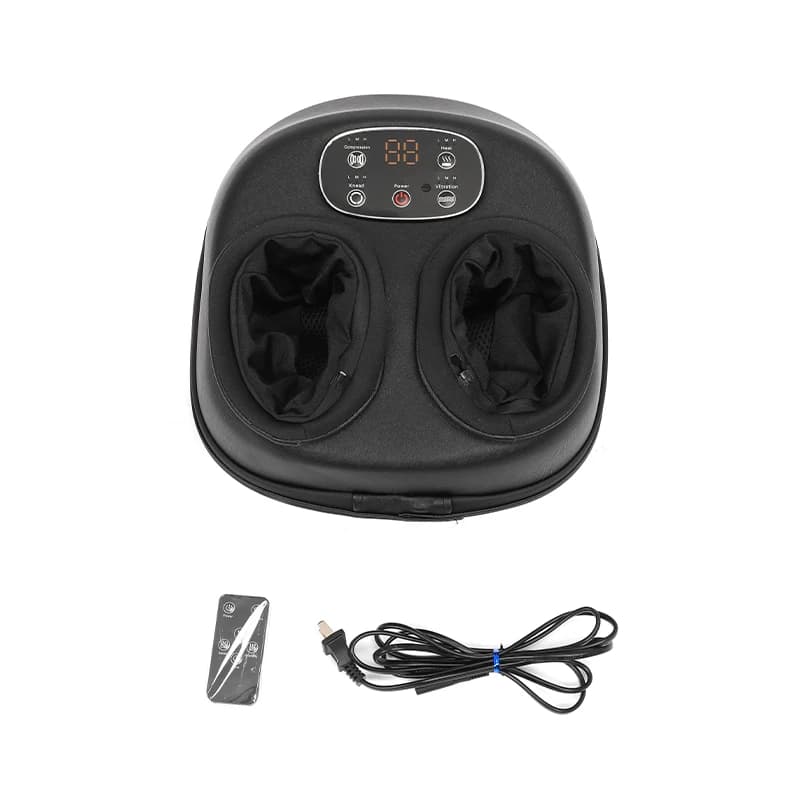 X EVA Foot SPA Heat Infrared Vibration Air Compression Heating Electric Roller Leg Calf Machine Foot Massager