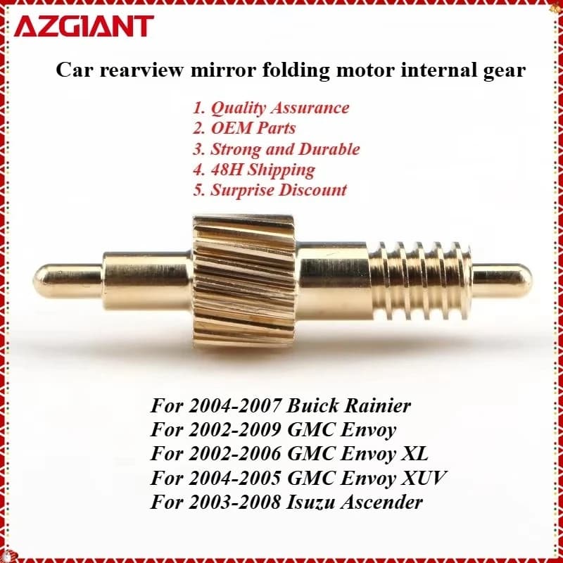 AZGIANT Car rearview mirror folding motor internal gear for 2002-2006 GMC Envoy XL/2003-2008 Isuzu Ascender High quality parts
