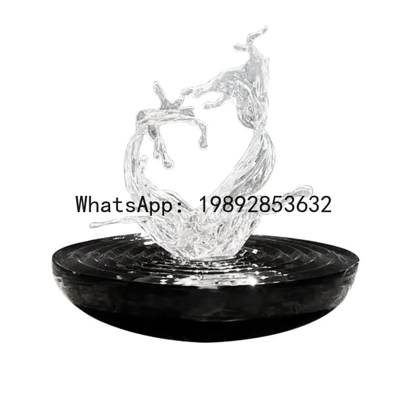 CZ Transparent Sculpture Ornament Hotel Lobby Hall Model Room Living Room Entrance Decoration Large Ornament High-end Ornament