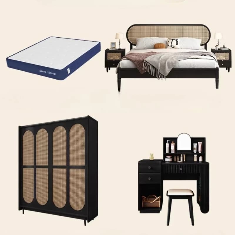 Wood Organizer Bedrooms Sets Mattresses Double Bed Frames King Size Bedroom Set Full Set Storage Camas Y Muebles Home Furniture