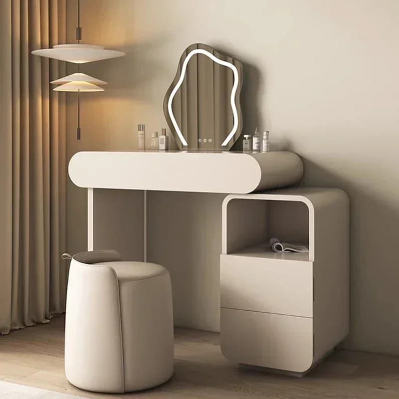 Makeup Table Drawer Stable Vanity Dressing Smooth Desk Furniture Tables Toiletries Furnitures Bedroom Dresser Stable Home