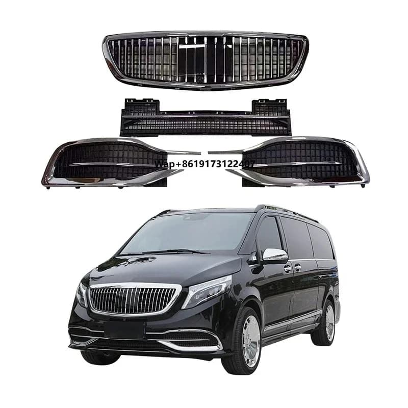 Refit Auto Body Kits  Bumper With Grille Upgraded Vclass Parts